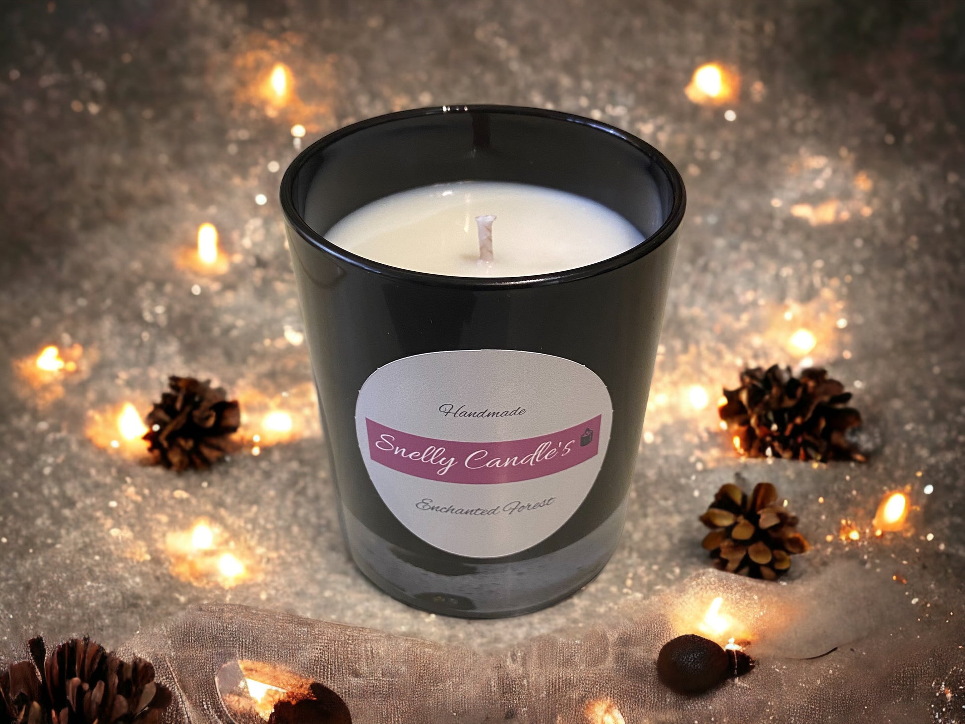 Snelly - Enchanted Forest Soy Candle - Handmade in Wiltshire